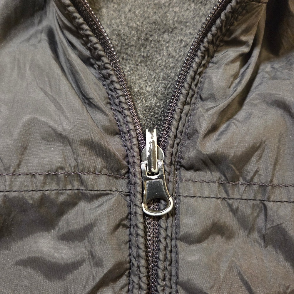Bossini Mens Black Fleece Lined Nylon‎ Full Zip Jacket Mock Neck Size M - Picture 3 of 10